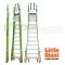 LG19710146 บันไดไฟเบอร์กลาส 10' พร้อมขาค้ำ Safety Cage 2.0 No.19710-146 LITTLE GIANT